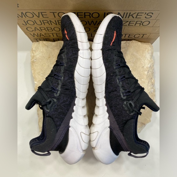 Sz 10  Nike Free RN 5.0 Next Nature Black/Magic Ember-Cave Purple Running Shoes - Picture 3 of 12